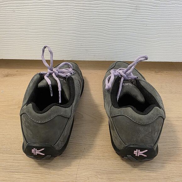 Kuru Gray Suede Purple Chicane Grunge Outdoor Hiking Sneakers Size 8 Wide - Picture 5 of 8